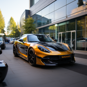 "Que tal dar uma nova personalidade ao seu carro com a incrível técnica de envelopamento da Wrap Masters Hub! Não só protegemos a pintura original como também damos um estilo único e fresco ao seu veículo. E não esqueça, somos especialistas em Detalhamento de Carros, com um cuidado meticuloso para preservar a integridade do seu automóvel! Vamos enrolar?" "How about giving your car a new personality with the amazing wrapping technique of Wrap Masters Hub! We not only protect the original paint but also give your vehicle a unique and fresh style. And don't forget, we're specialists in Car Detailing, with painstaking care to preserve the integrity of your automobile! Let's wrap up?"